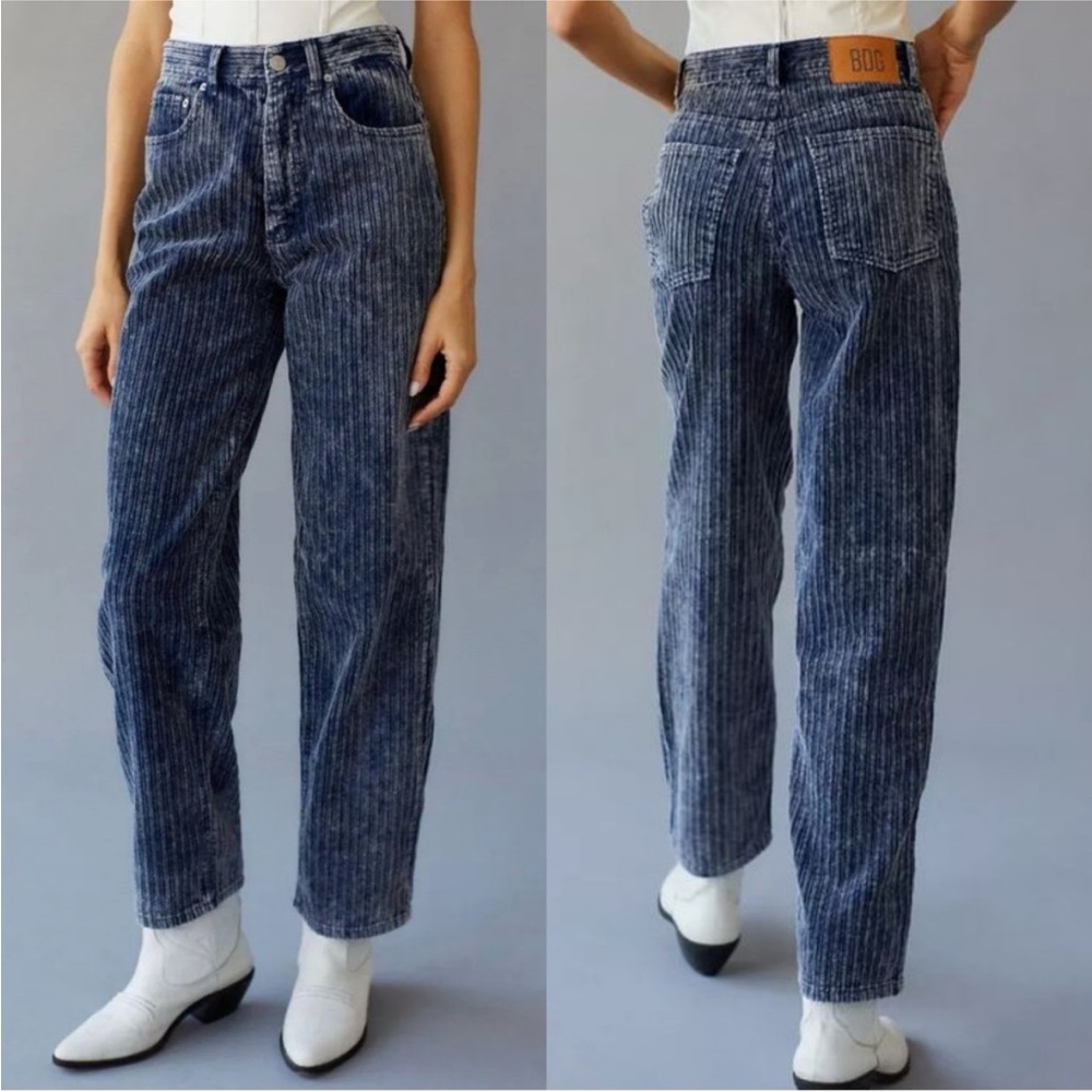 BDG High & Wide Corduroy Pant Dark Blue size 28